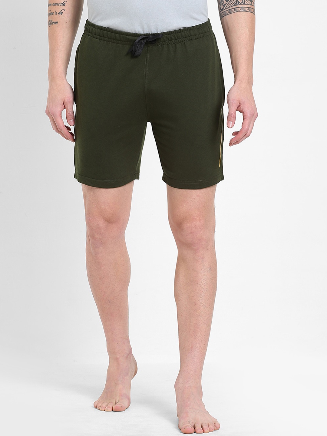 

Sweet Dreams Men Olive Green Lounge Shorts