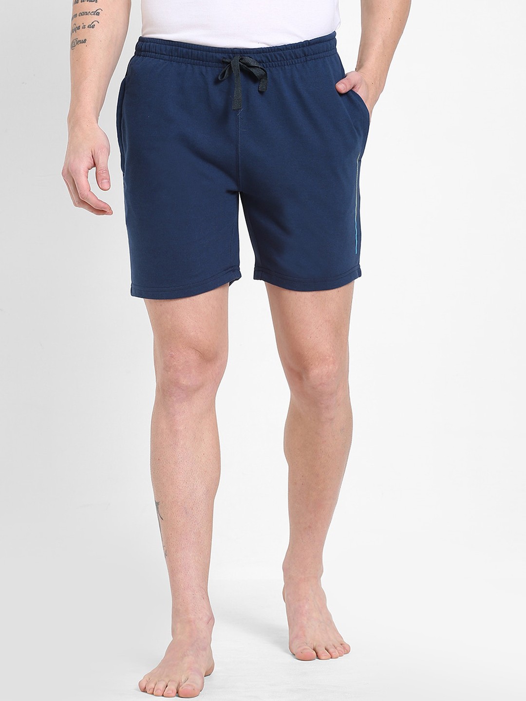 

Sweet Dreams Men Navy Blue Cotton Lounge Shorts