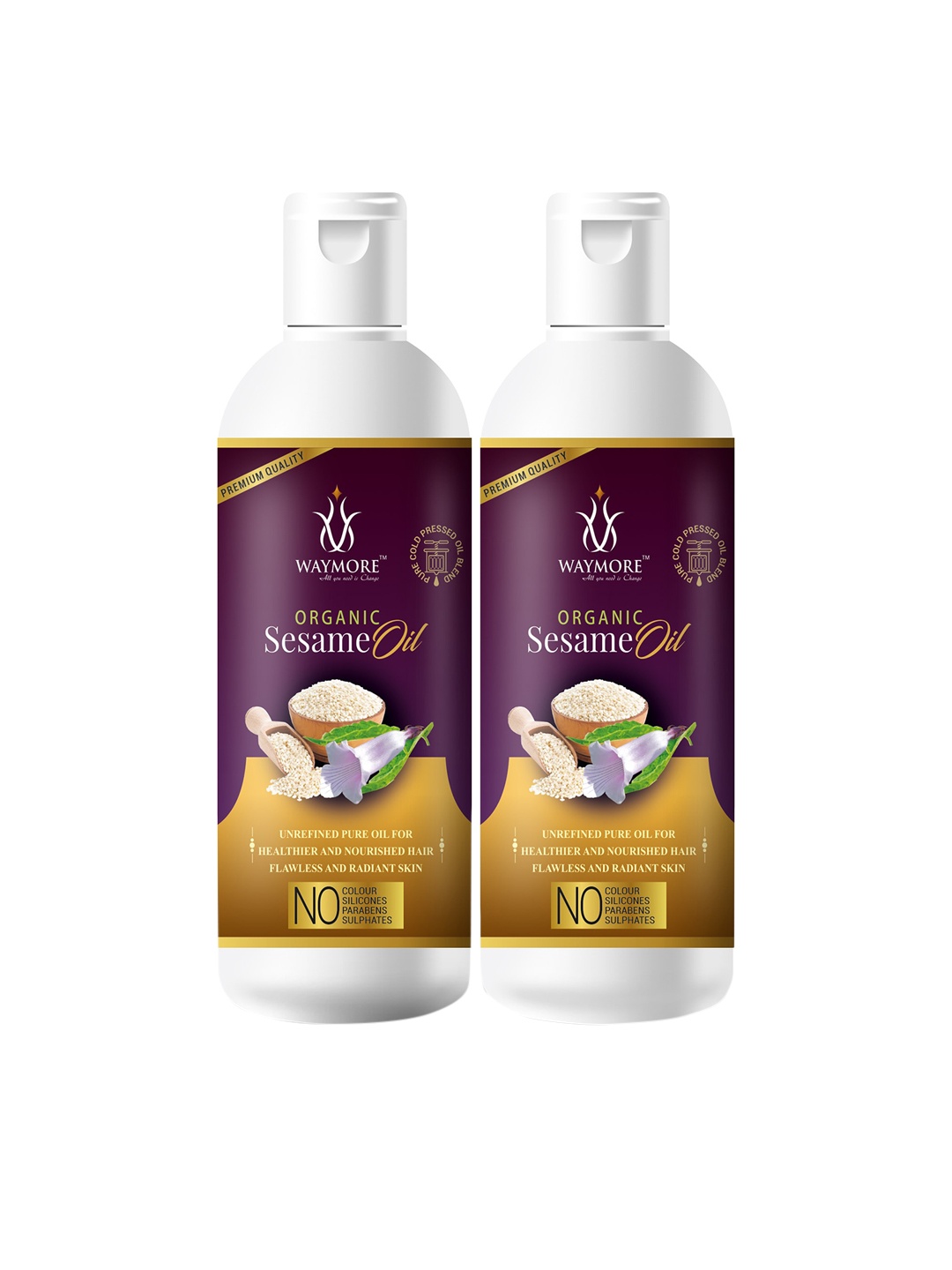 

Waymore Unisex Sesame Oil- 200ml, White