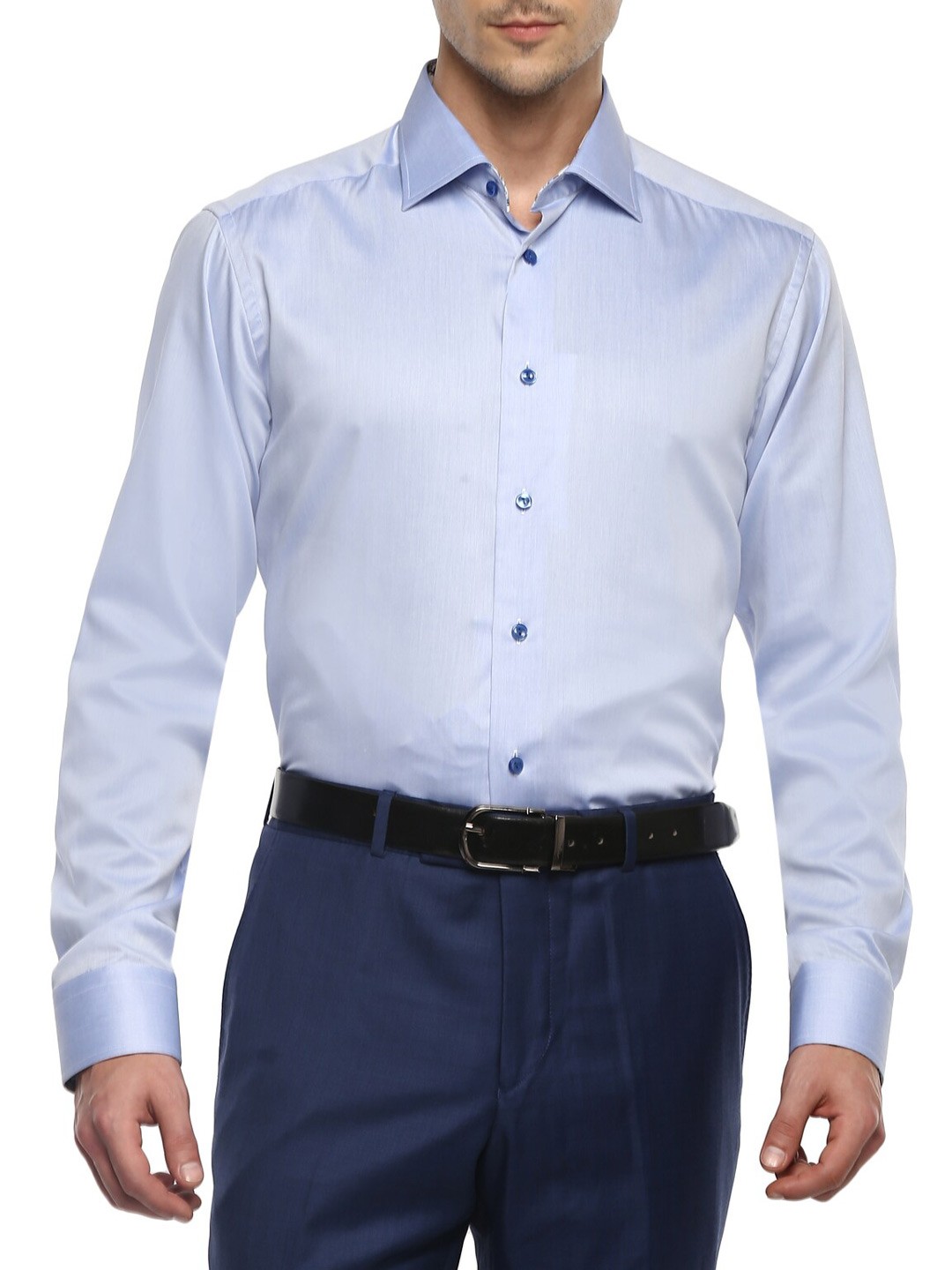 

Eton Men Blue Pure Cotton Formal Shirt