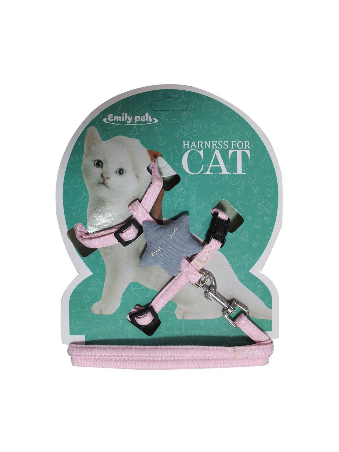 

Emily pets Pink Adjustable Leash For Cats