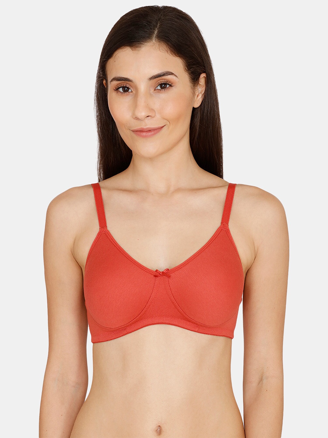 

Zivame Women Rust Solid Non-Padded Bra