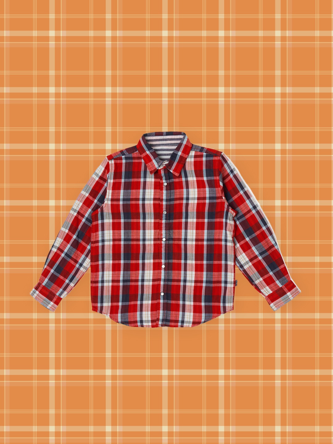 

Pepe Jeans Boys Red & White Checked Pure Cotton Casual Shirt