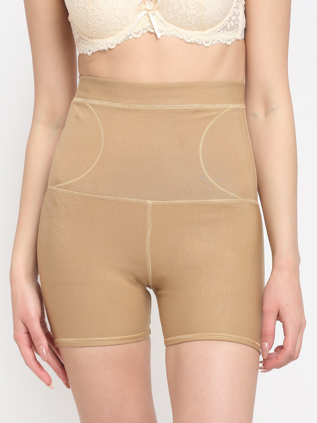 

Sugathari Women Beige Solid Tummy & Thigh Shapewear