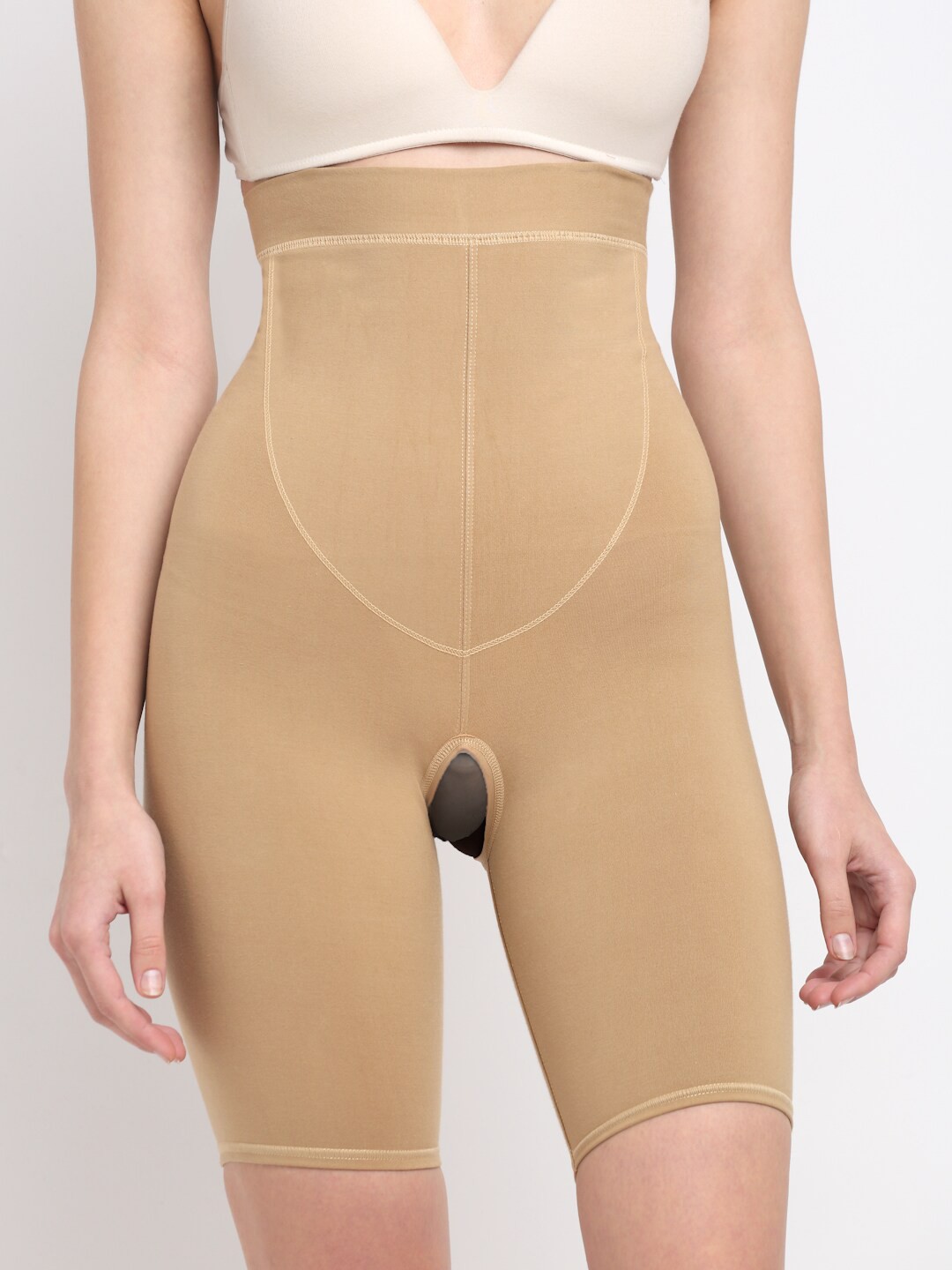 

Sugathari Women Beige Solid Tummy & Thigh Shaper