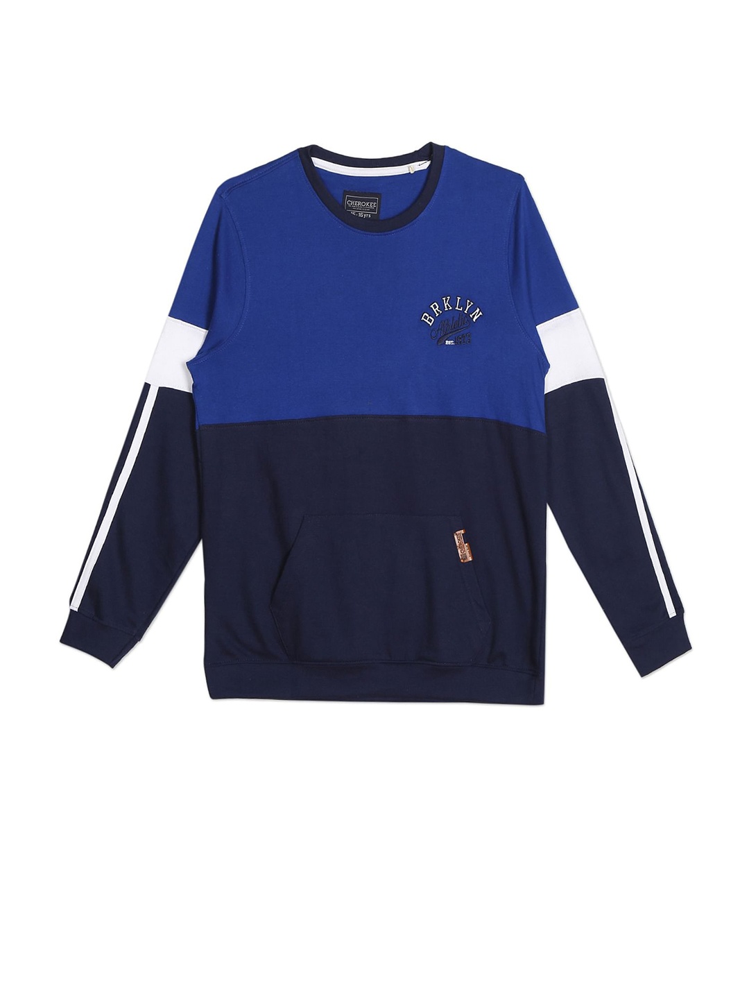 

Cherokee Boys Navy Blue Colourblocked Sweatshirt