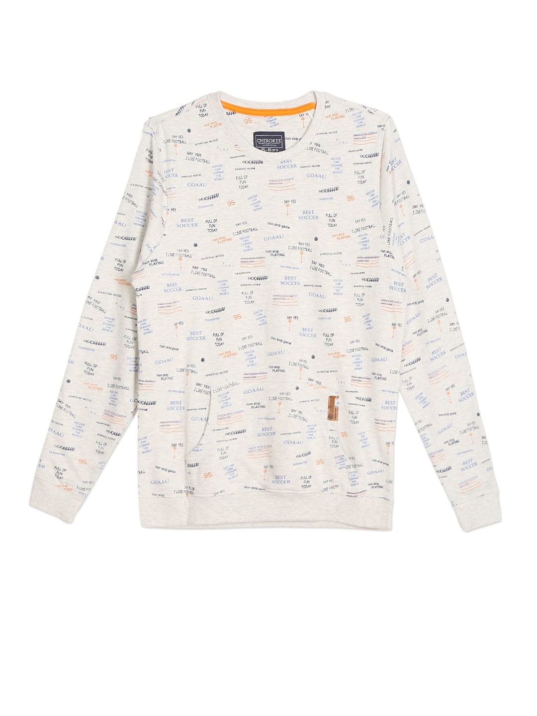 

Cherokee Boys Grey Printed Sweatshirt