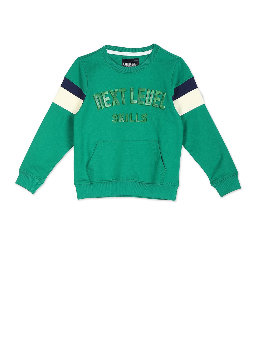 

Cherokee Boys Green Printed Sweatshirt