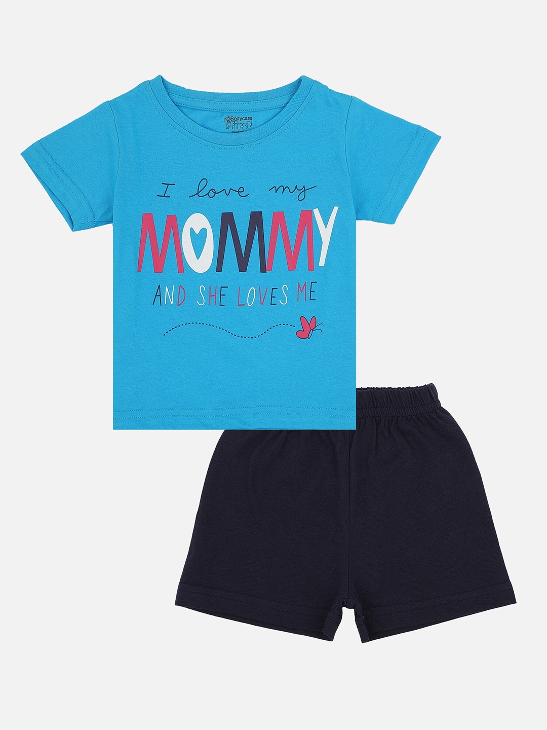 

Bodycare Kids Girls Assorted Printed T-shirt with Shorts