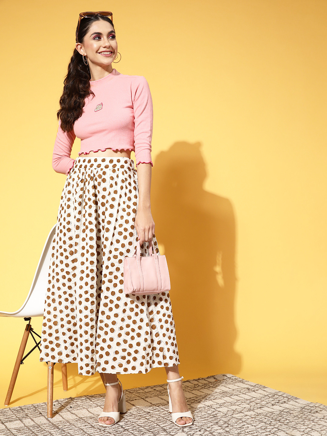 

DressBerry Pink Solid Baby Tee