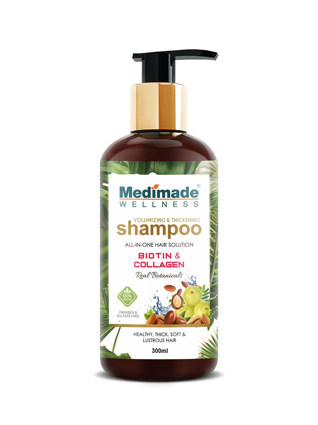 

Medimade Volumizing & Thickening Shampoo with Biotin & Collagen 300 ml, White