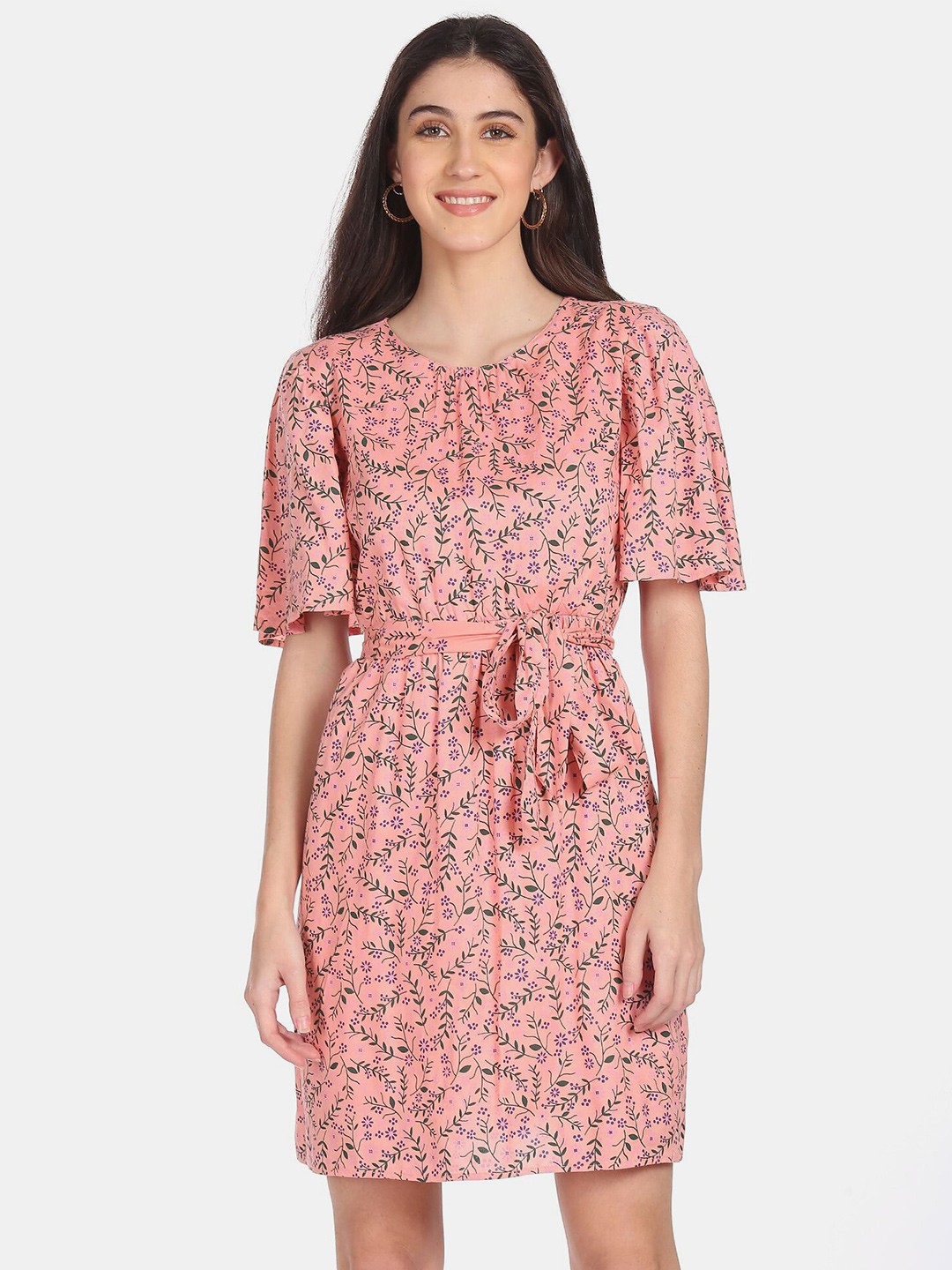 

Cherokee Women Pink Floral Dress