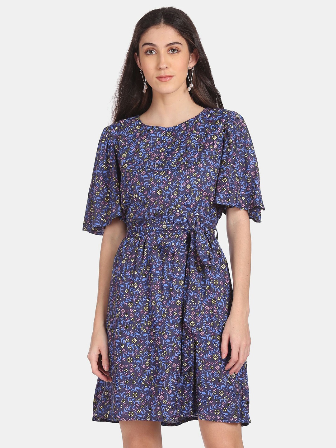 

Cherokee Blue Floral Dress
