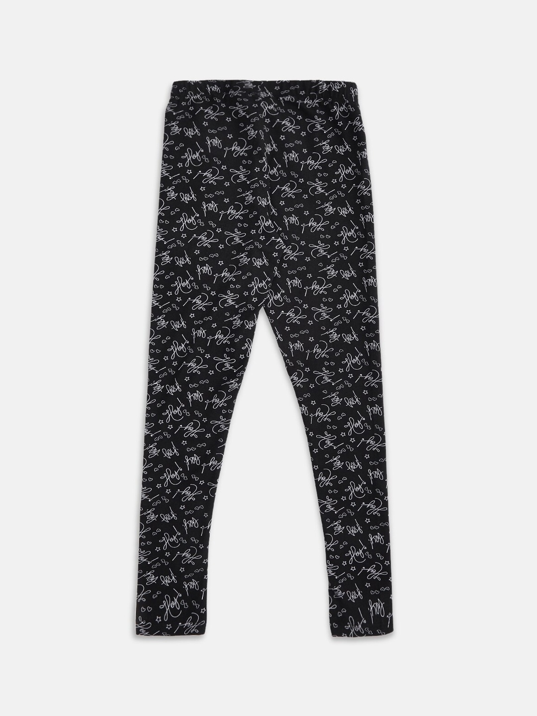 

Pantaloons Junior Girls Black Printed Leggings
