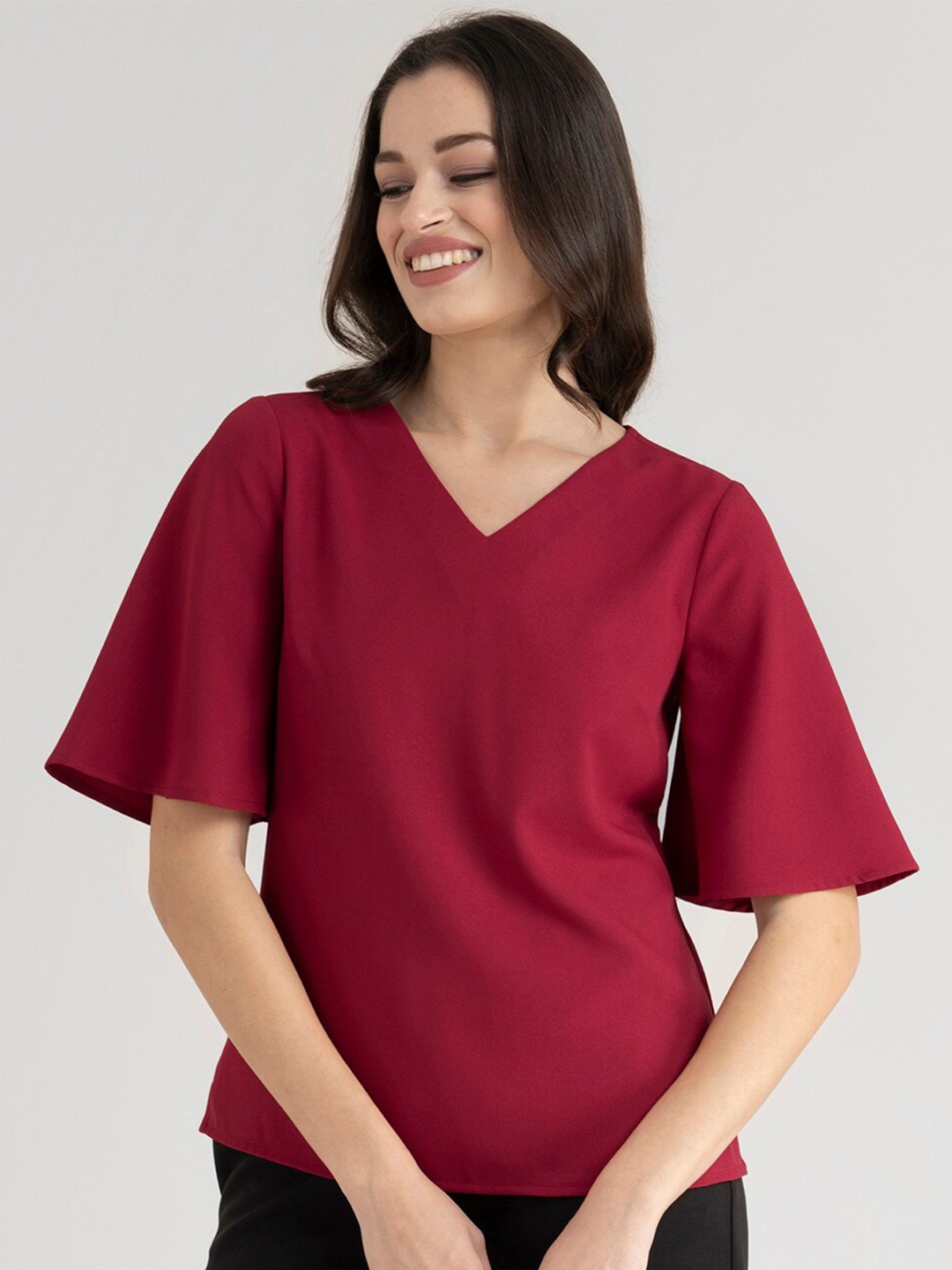 

FableStreet Women Red Top