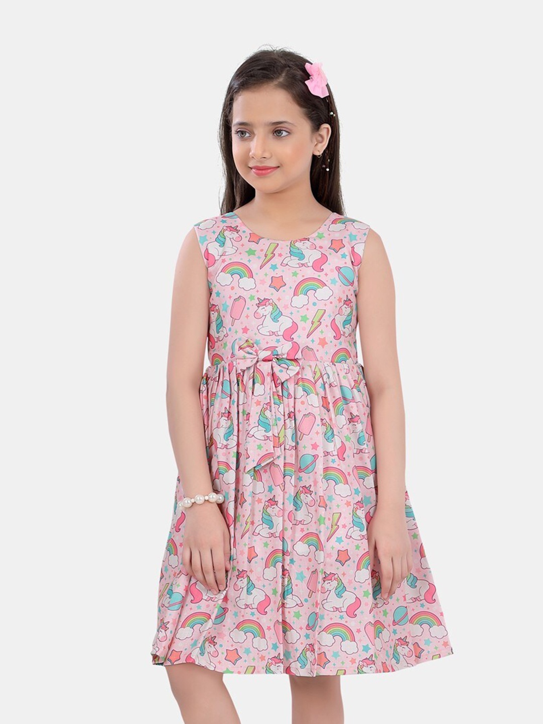 

POPLINS Multi-Coloured Printed Dress