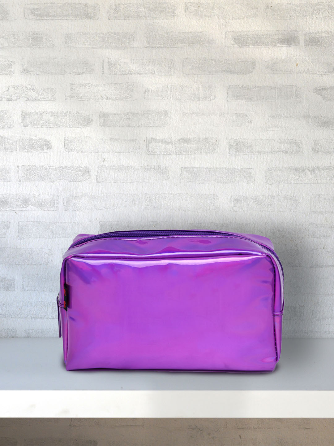 

POPLINS Kids Purple Holographic Pouch