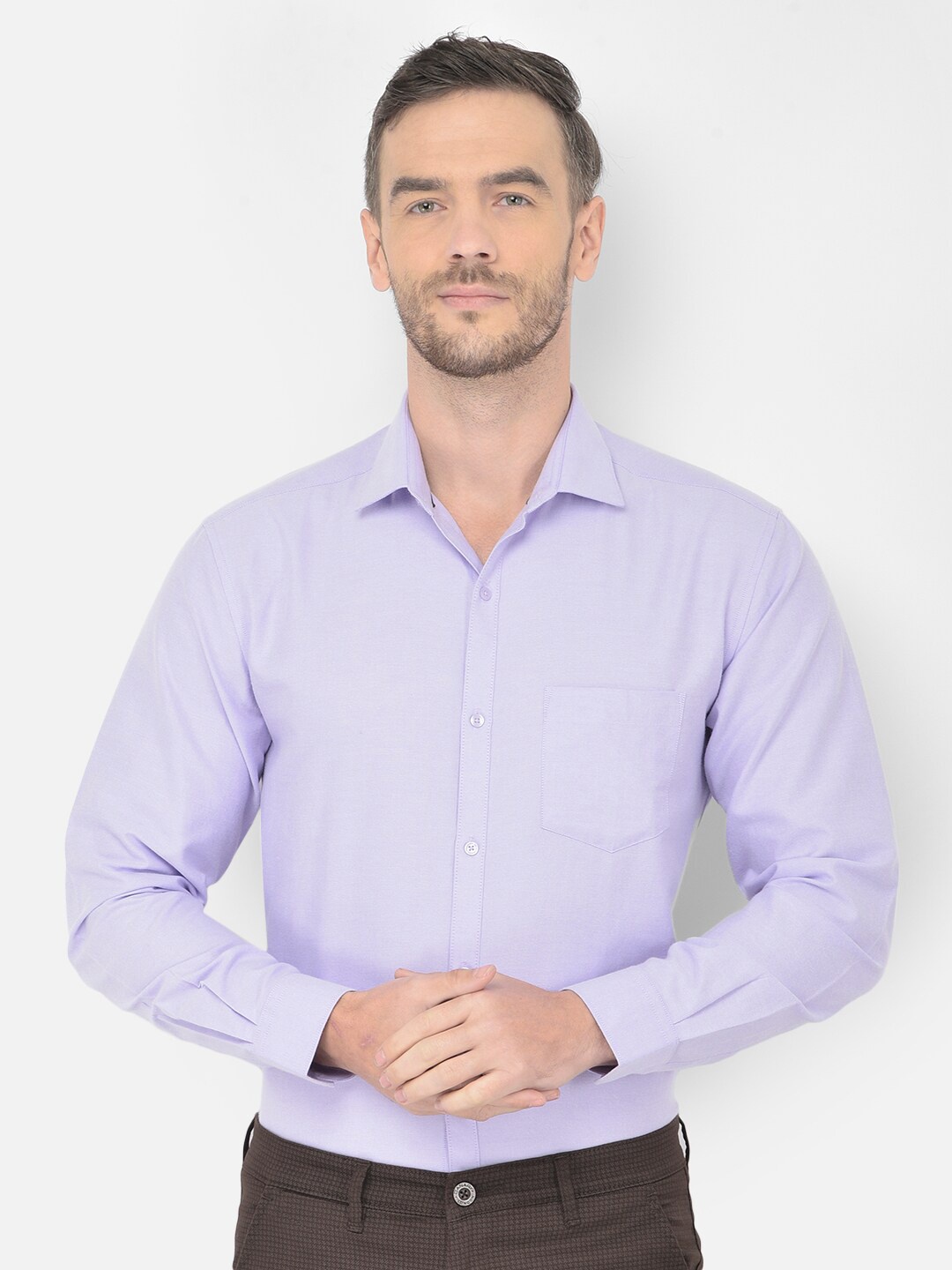 

Canary London Men Lavender Smart Formal Shirt
