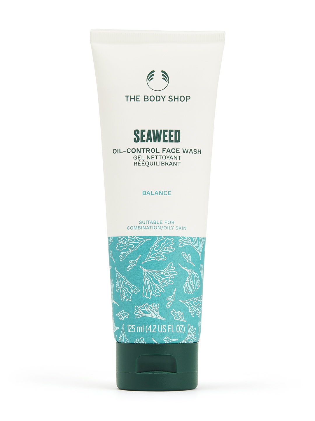 

THE BODY SHOP Seaweed Cleansing Gel Face Wash for Oily-Combination Skin 125 ml, Blue