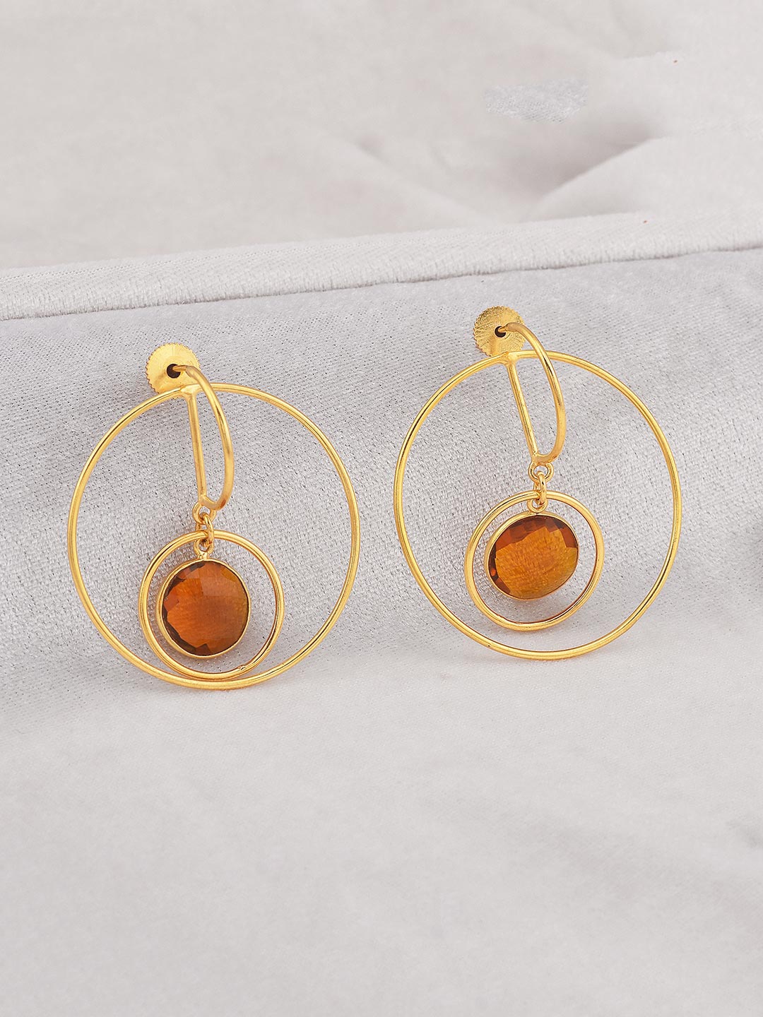 

Tistabene Yellow Contemporary Hoop Earrings