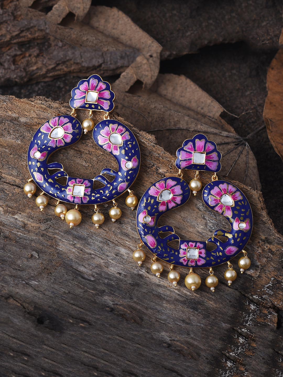 

Tistabene Blue Floral Drop Earrings