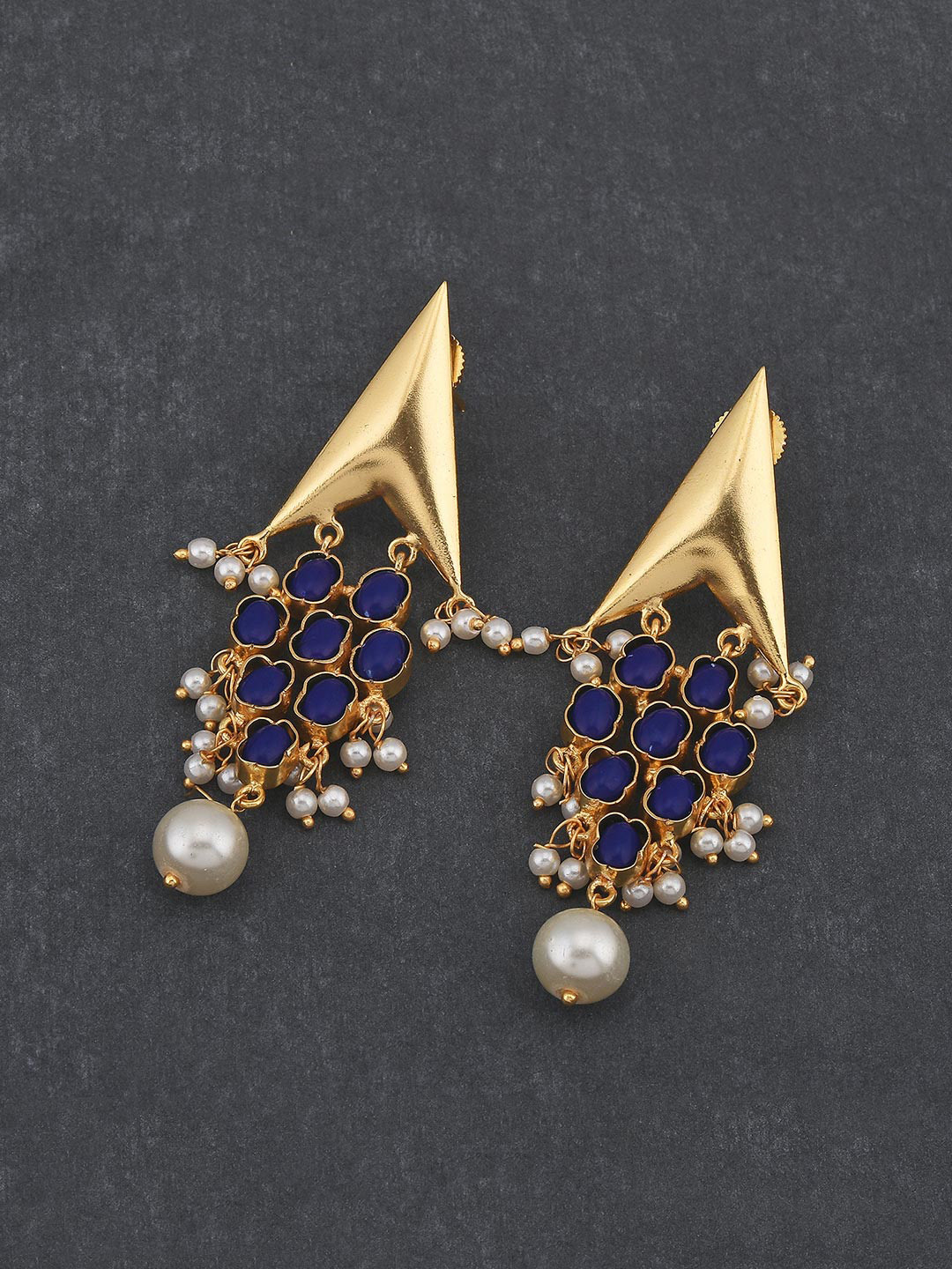 

Tistabene Blue Contemporary Drop Earrings