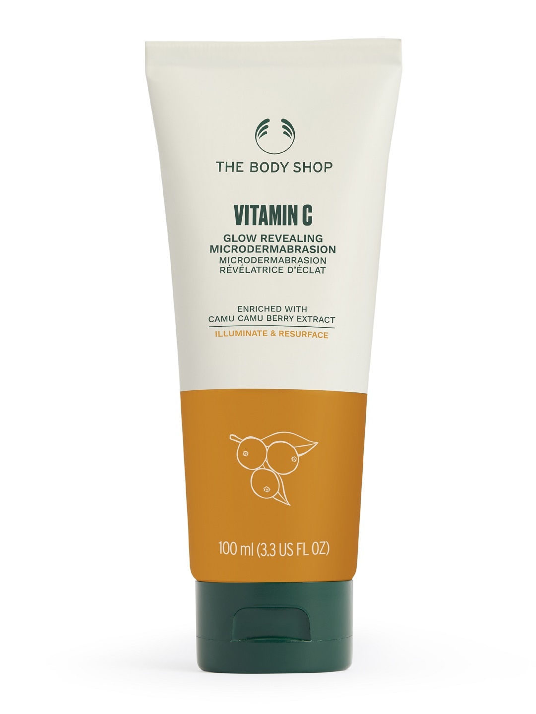 

THE BODY SHOP Vitamin C Glow Boosting Microdermabrasion Exfoliator 100 ml, Orange