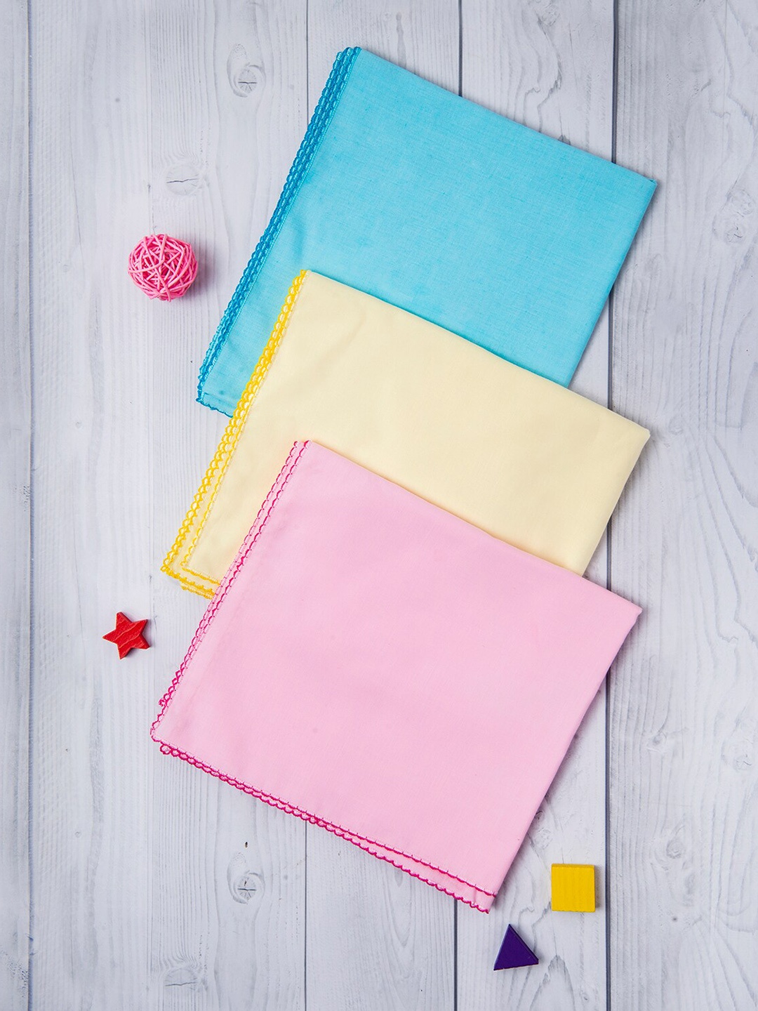 

Baby Moo Infants Pack of 3 Swaddle Wrapper, Multi
