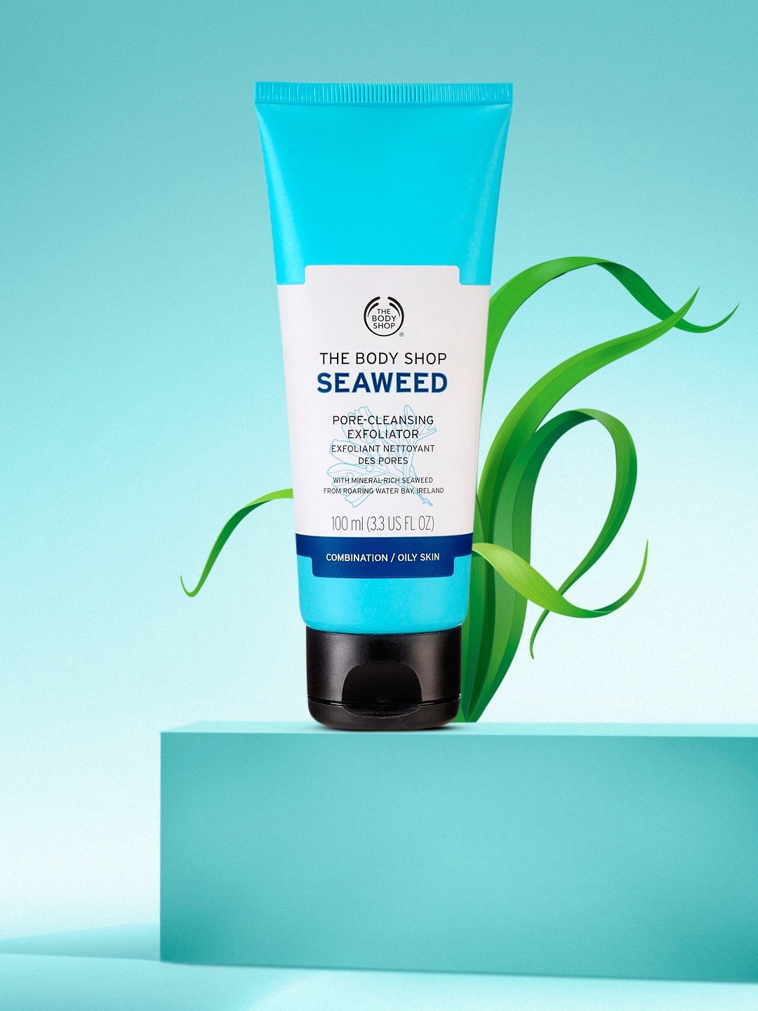 

THE BODY SHOP Unisex Seaweed Pore-Cleansing Sustainable Exfoliator 100 ml, Blue