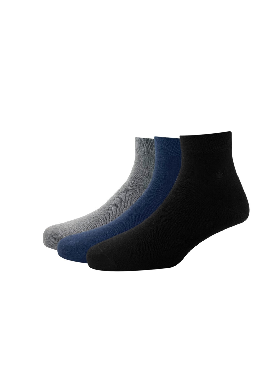 

Louis Philippe Men Pack of 3 Grey Ankle Length Socks