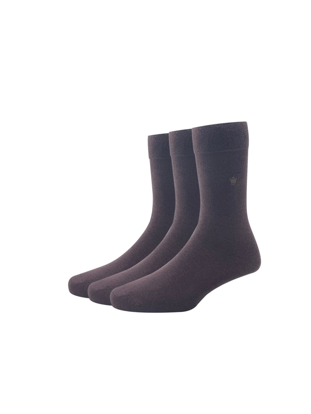 

Louis Philippe Mens Brown Pack of 3 Cotton Full Length Socks