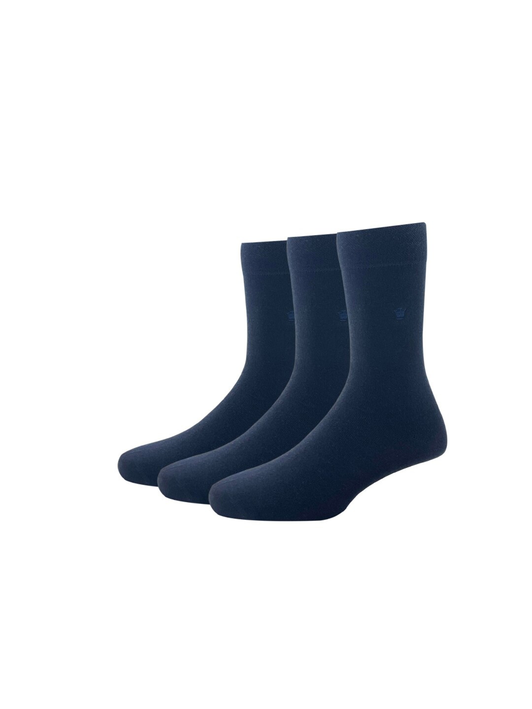 

Louis Philippe Mens Pack of 3 Cotton Full Length Socks, Navy blue