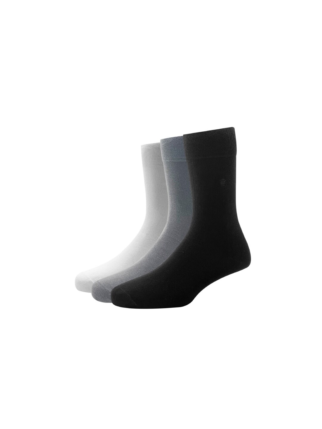 

Louis Philippe Men Pack of 3 Cotton Calf Length Socks, White