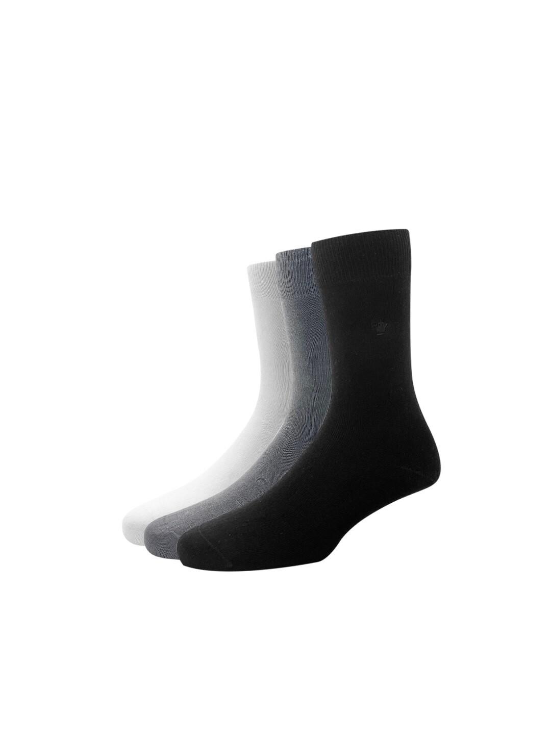 

Louis Philippe Mens Pack of 3 Cotton Full Length Socks, Black