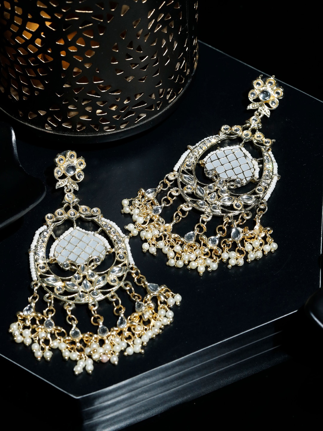 

Priyaasi Gold-Toned Floral Earrings