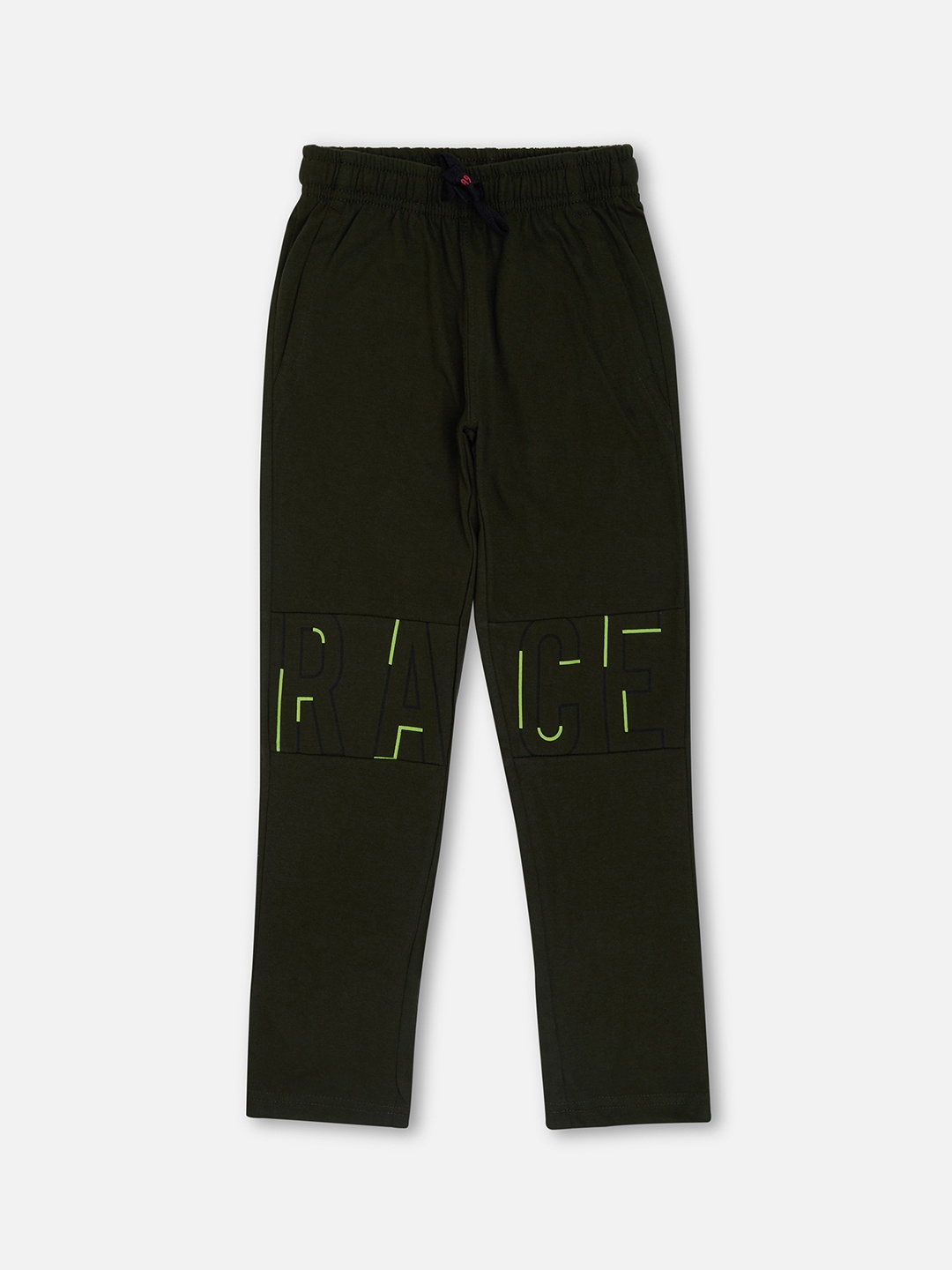 

Sweet Dreams Boys Olive Green Solid Cotton Pyjamas