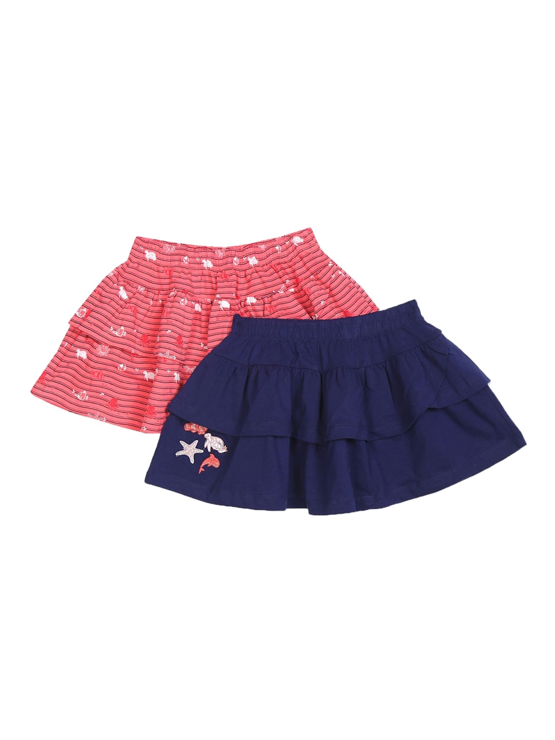 

Cherokee Girls Pack Of 2 Assorted Tiered Mini Skirt