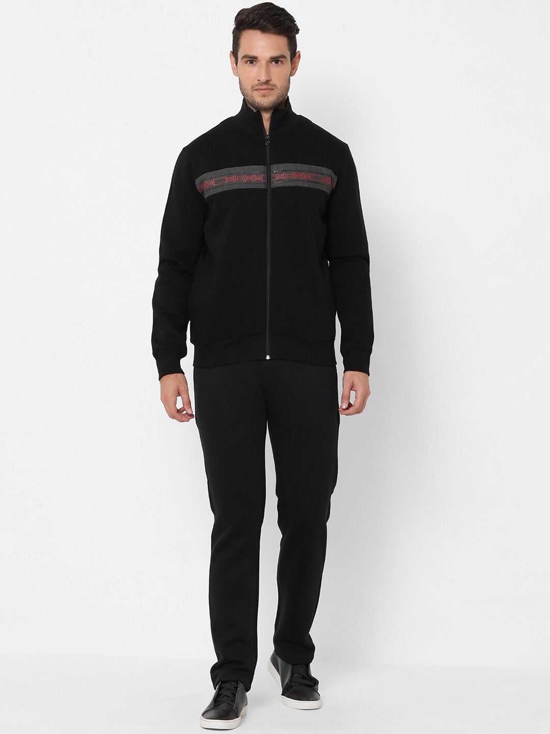 

Sweet Dreams Men Black Solid Tracksuit