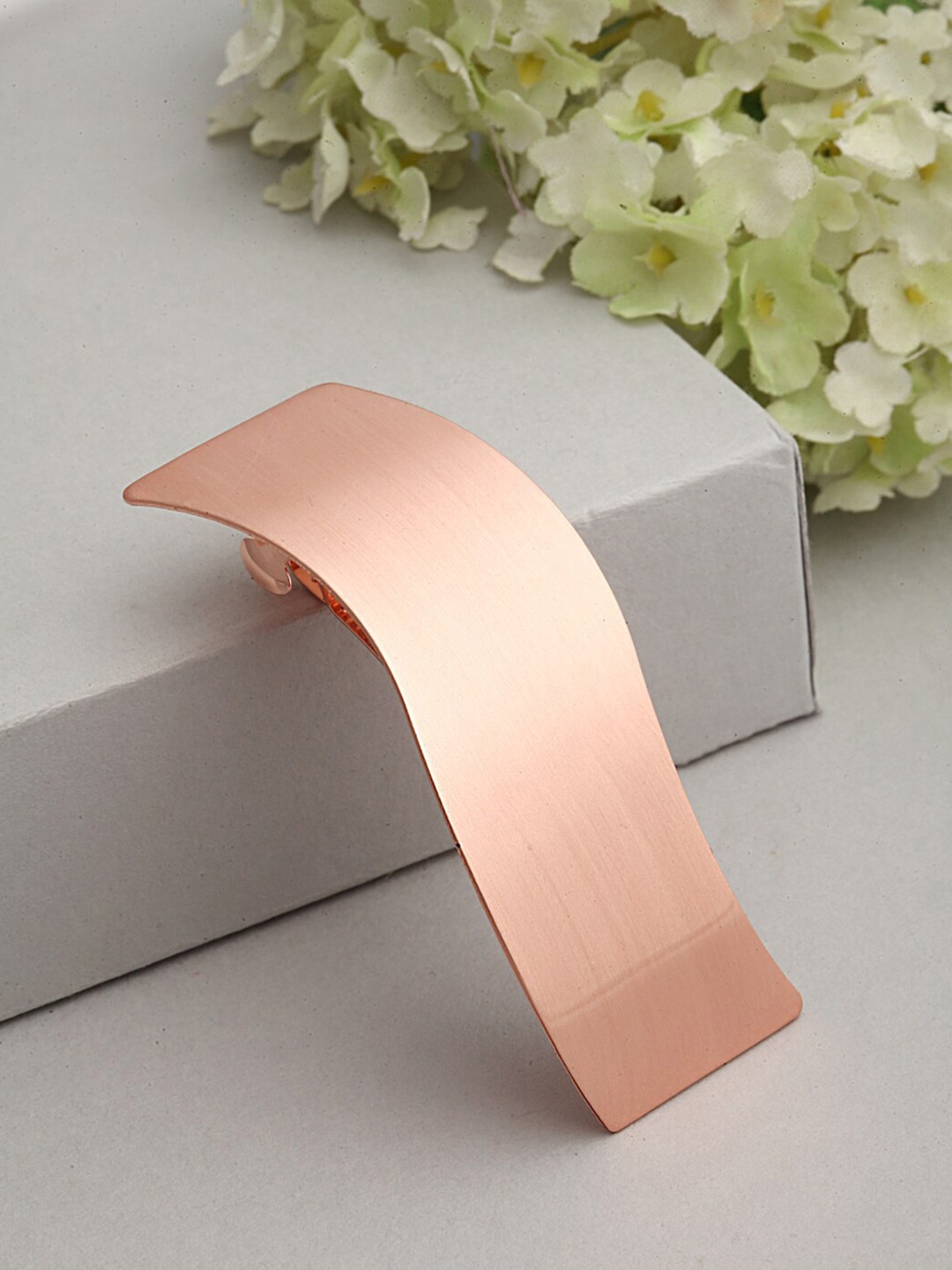 

Ferosh Women Rose Gold French Barrette Hair Clip
