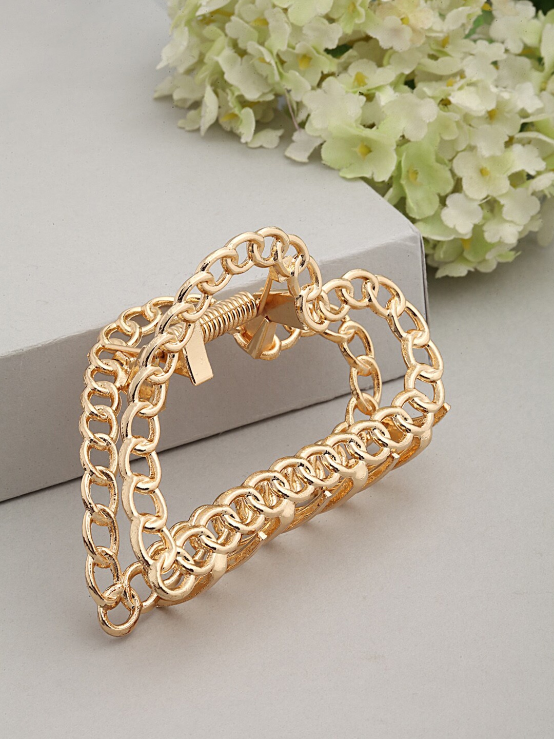 

Ferosh Women Gold-Toned Embellished Claw Clip