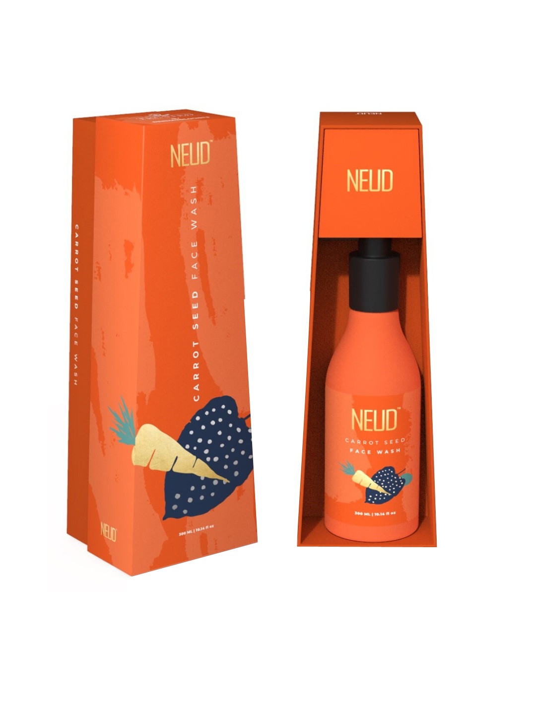 

NEUD Carrot Seed Face Wash - 300 ml, Orange