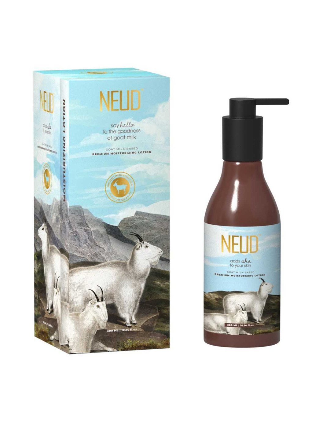 

NEUD Goat Milk Moisturizing Lotion - 300 ml, White