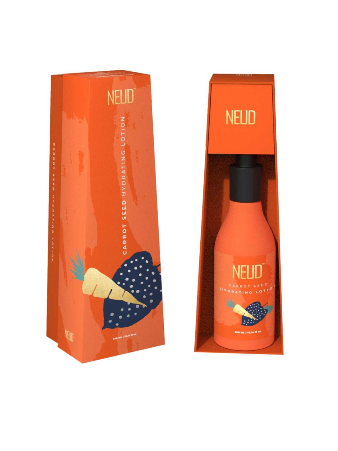 

NEUD Carrot Seed Hydrating Lotion - 300 ml, Orange