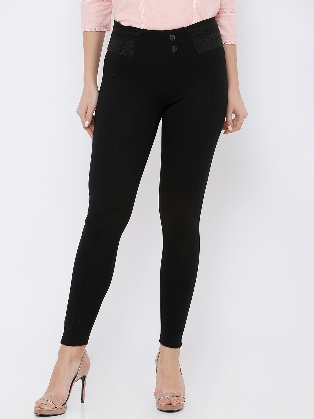 

Kraus Jeans Woman Black High-Rise Skinny Tregging