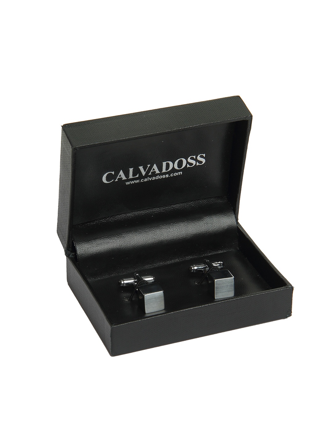 

Calvadoss Men Silver-Plated Cube Cufflink