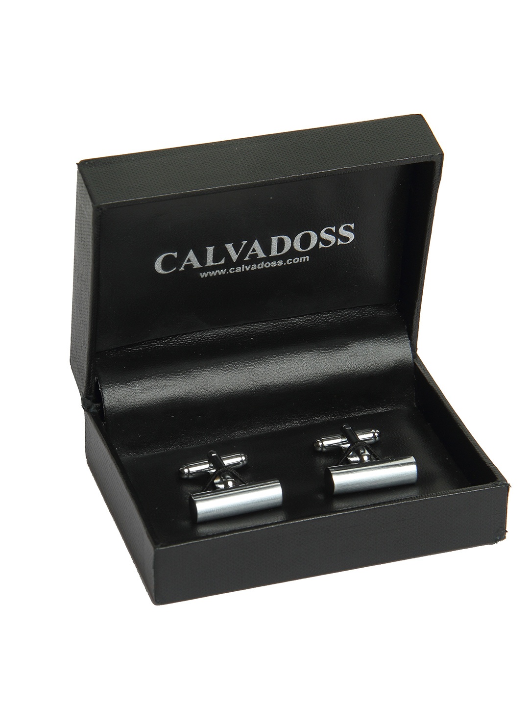 

Calvadoss Men Silver Textured cufflinks