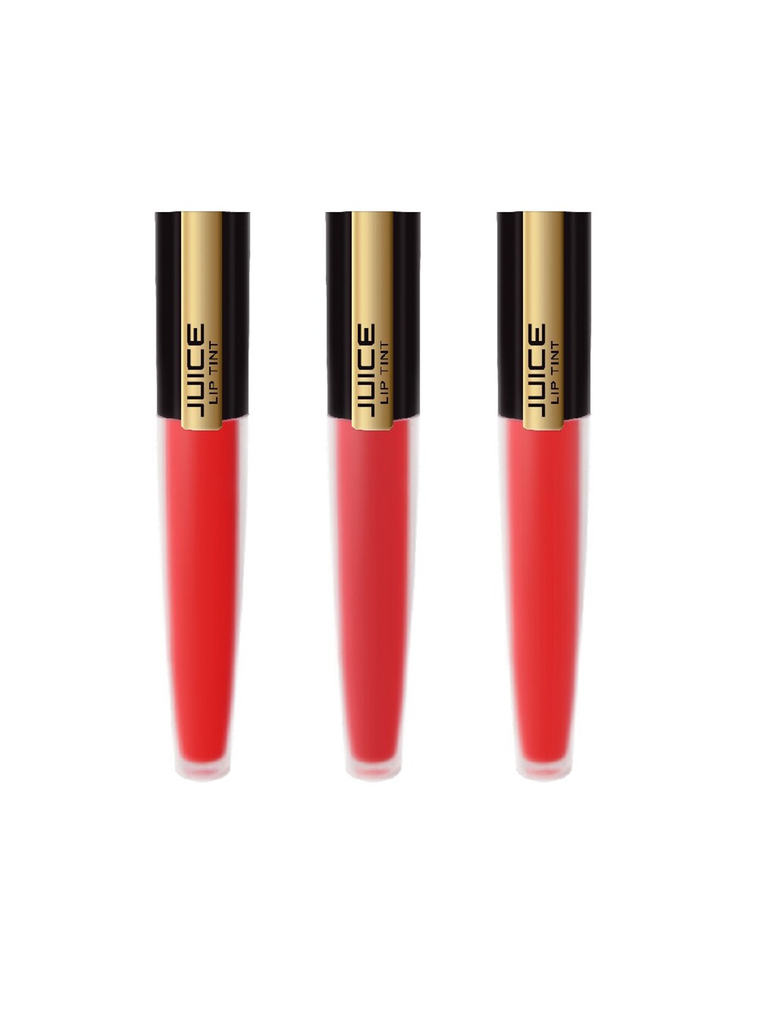 

JUICE Pack of 3 Matte Lip Tint Cherry Crush M-01, Red Punch M-24 & Perfect Red M-25