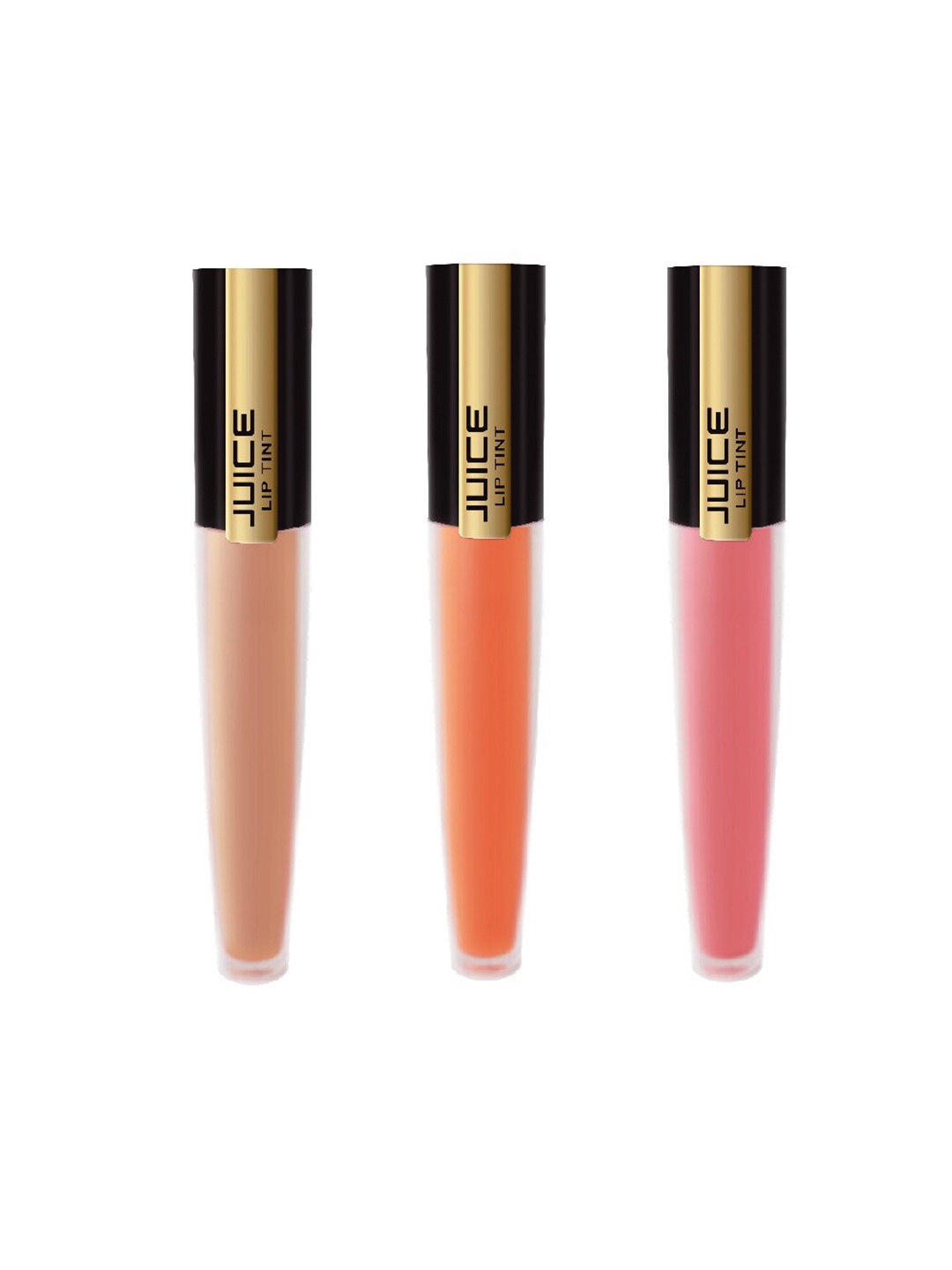 

JUICE Matte Lip Tint Pack of 3 Lipstick - 4Ml Each, Nude