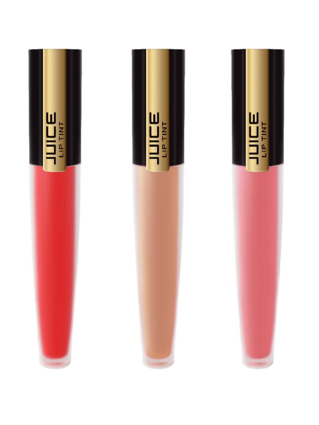 

JUICE Matte Lip Tint Pack of 3 Lipstick - 4Ml Each, Multi