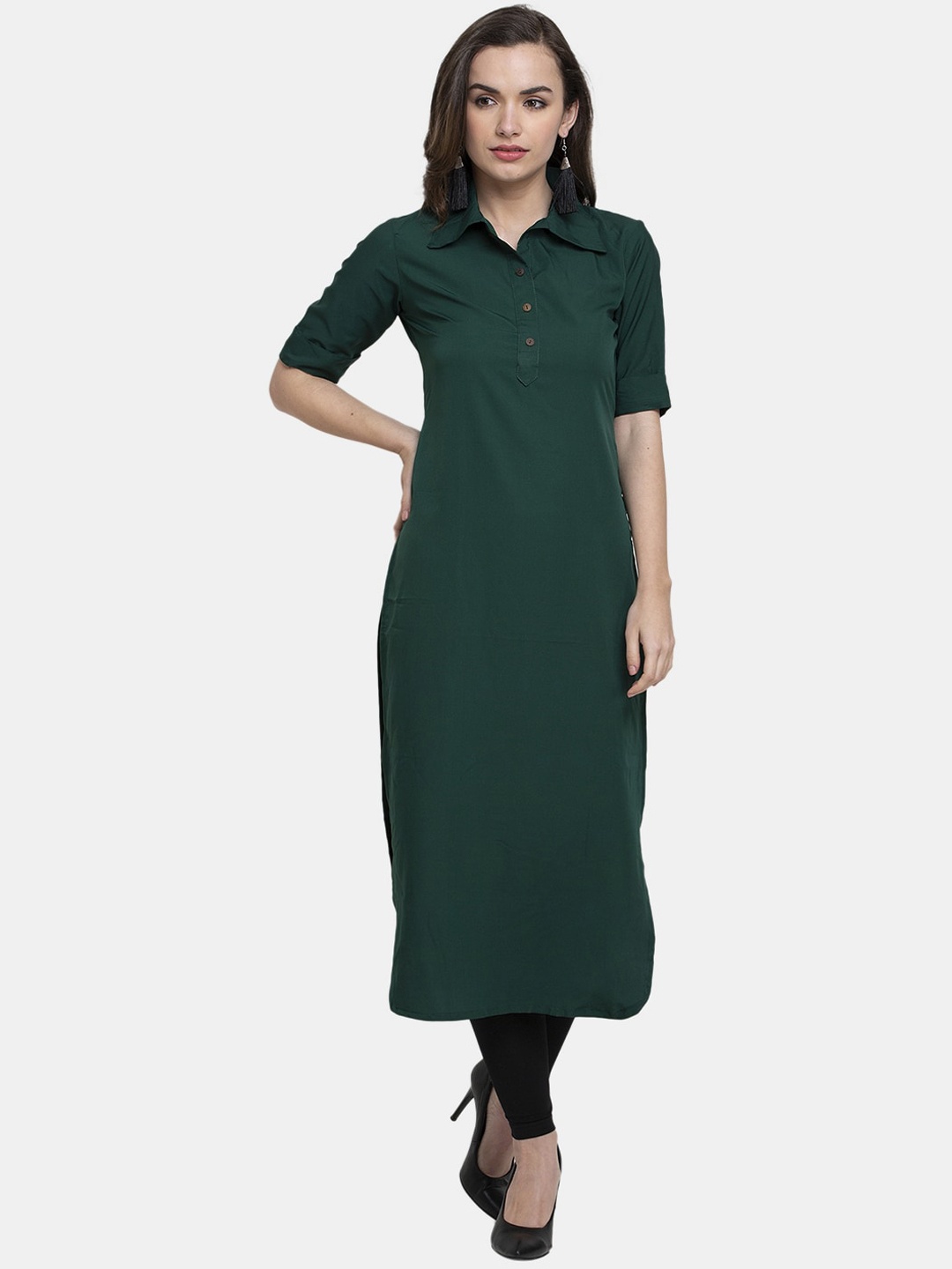 

Sayesha Women Green Crepe Kurta